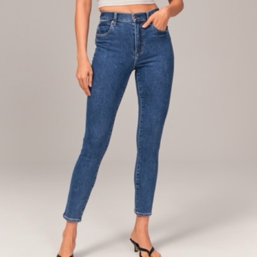 Abercrombie High Rise Super Skinny Ankle Jeans